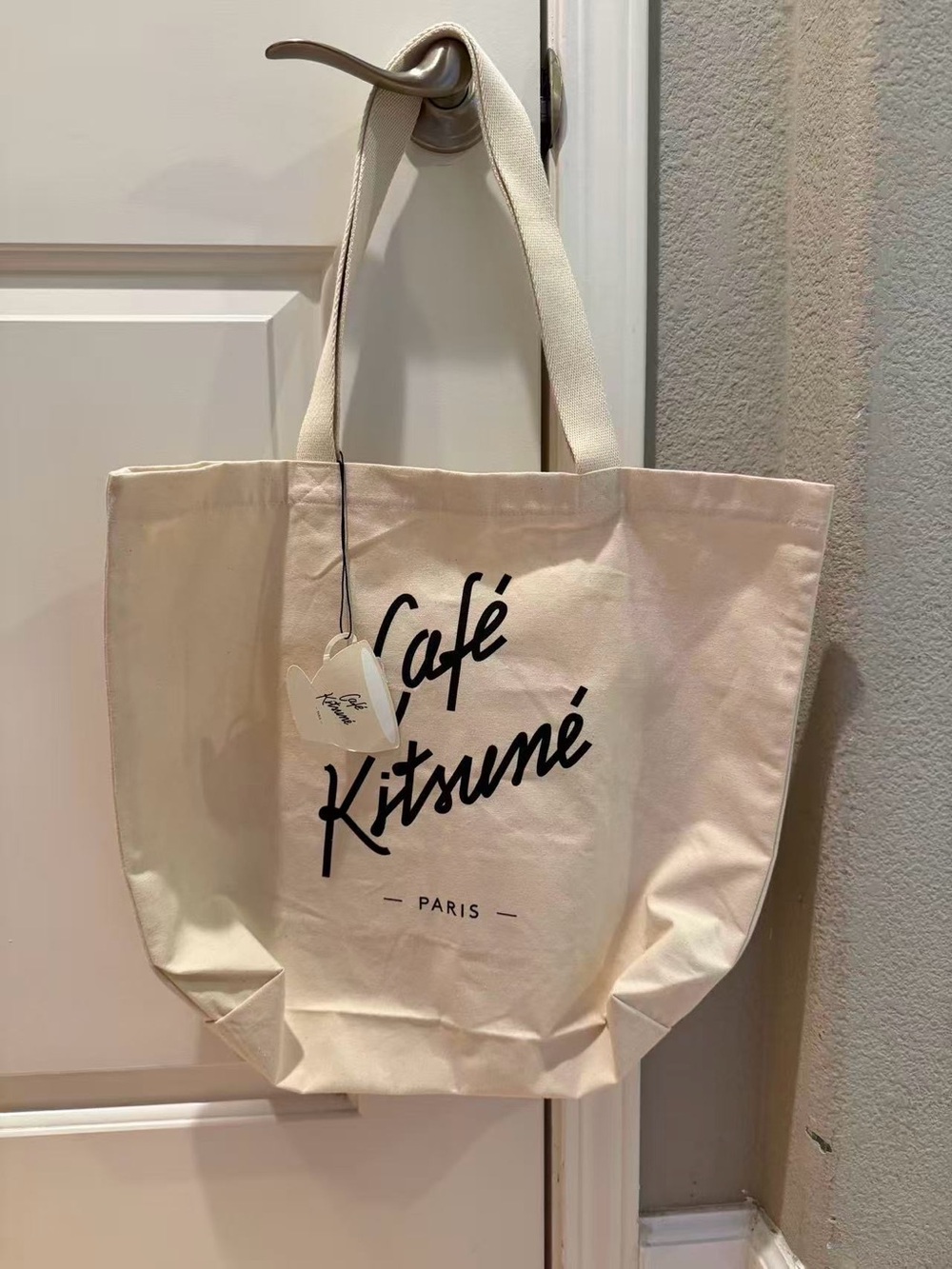 Brand New Maison Kitsuné small tote bag Cafe Kitsune